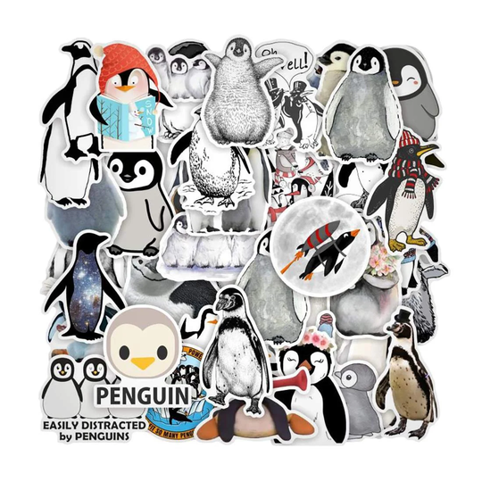Pakkaus Tarroja - Pingviinit