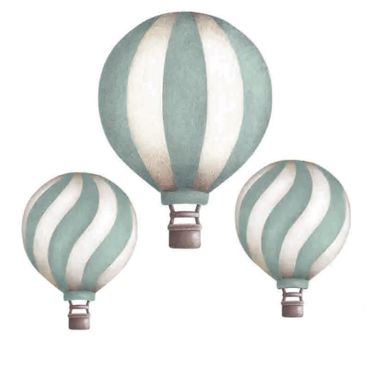 Stickstay Sisustustarra Vintage Balloon Set, Dark Mint