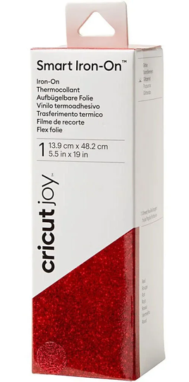 Cricut Joy Smart Iron-On 14x48 cm, Glitter Red