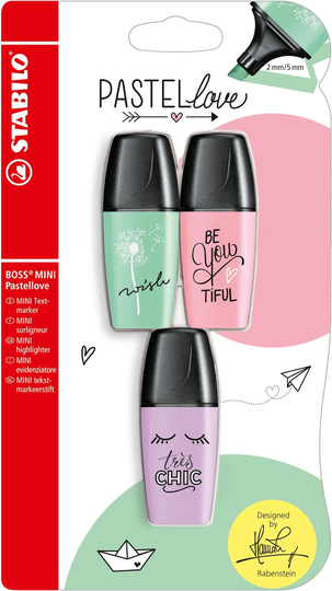 STABILO Korostuskynät Boss Mini Pastellove Blister