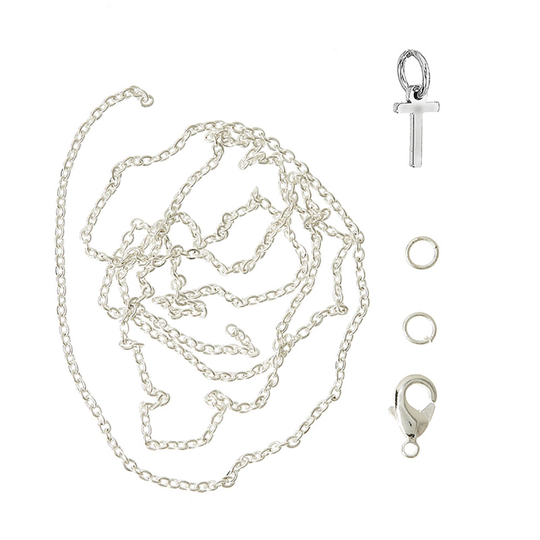 Me&My Box - Pendant Set - Letter - T - 18K gold plated (BOX226071)