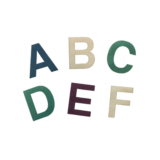 Design Rocket - Anni Alphabet Magnets - Purple, Blue, Green