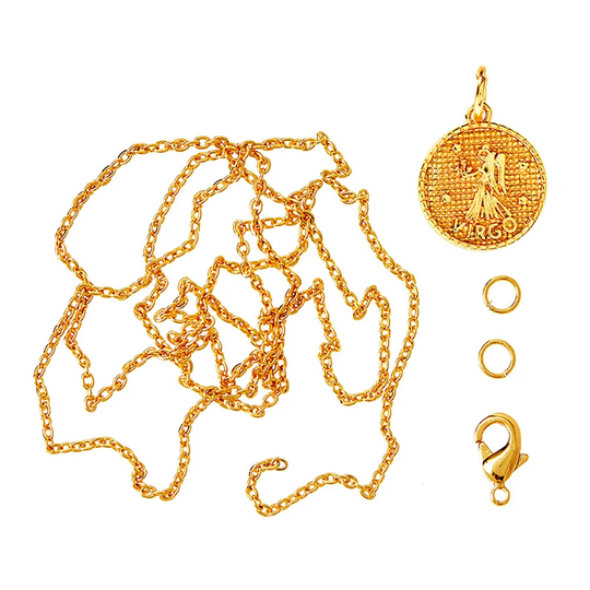 Me&My Box - Pendant Set - Zodiac - Virgo - 18K gold plated (BOX216019)