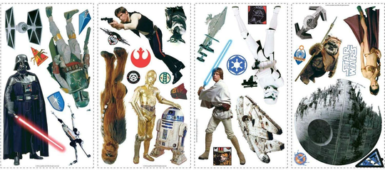 RoomMates Sisustustarrat Star Wars Classic