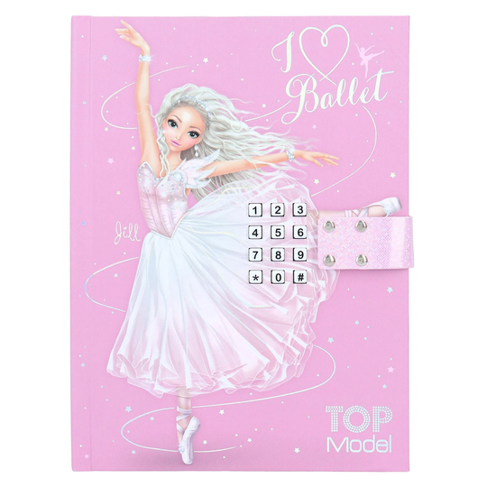 TOPModel - Diaries with code lock and music - BALLET - (0412124)
