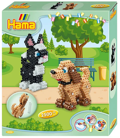 Hama 3D Helmisetti Koira Kissa Lahjarasia 2500 Osaa