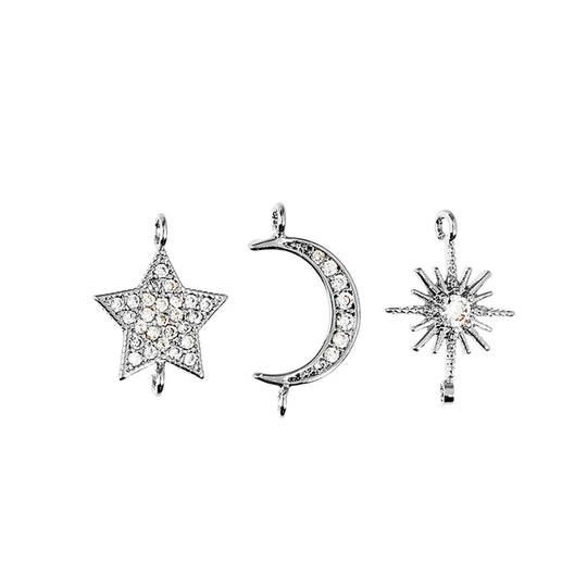 Pendants - Sun Moon Star - 925S sterling silver plated