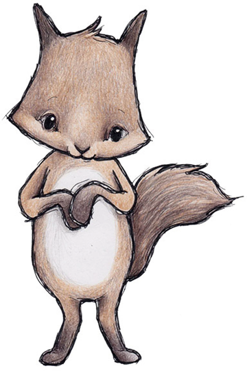 Stickstay Sisustustarra Polly The Squirrel