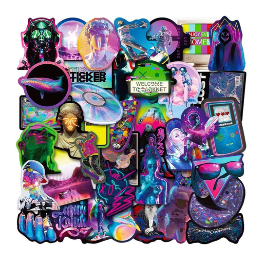 Pakkaus Tarroja - Neon 2