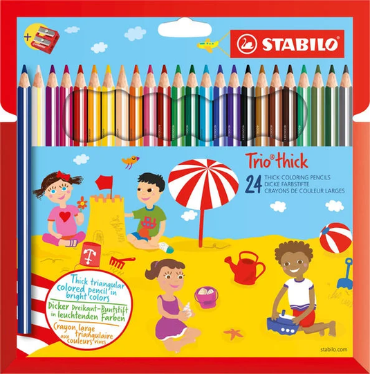 STABILO Puuvärikynät 24-pack