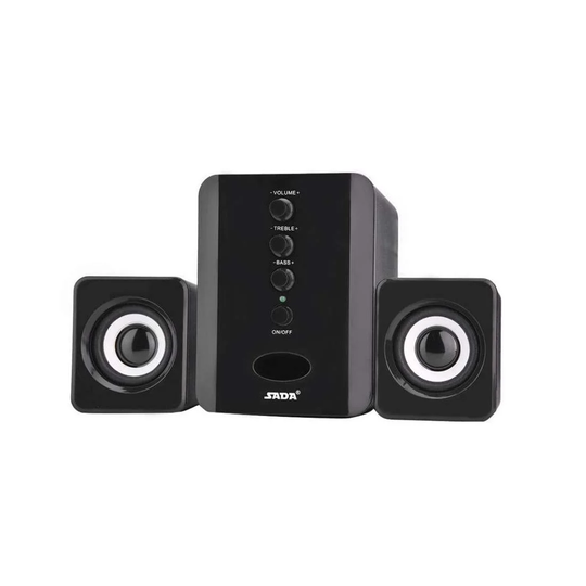 SADA D-202 Stereokaiutin Subwooferilla, Musta