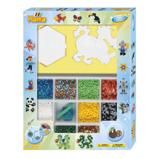 HAMA - Midi Beads Giftset 7200 beads - Blue (383072)