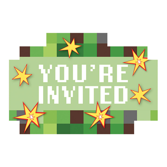 Kutsukortit You're Invited - 8-pakkaus