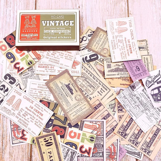 60x Tarrat Laatikossa, Vintage - Nro. 6