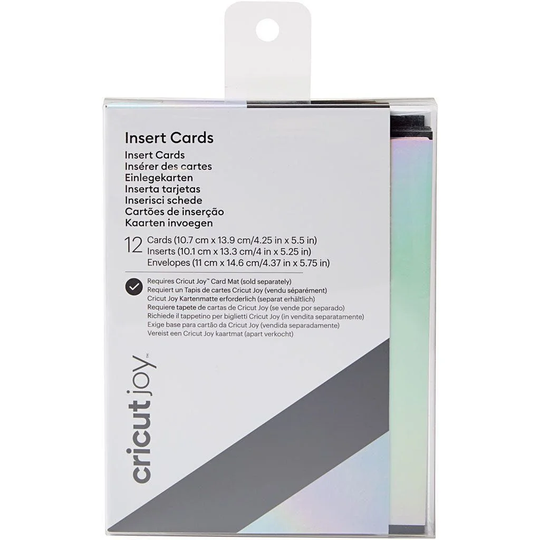 Cricut Joy Insert Cards 12-pack, Musta/Hologrammi
