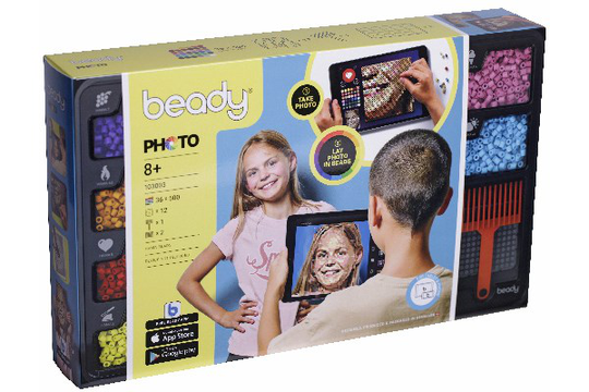 Beady - Photo - 18,000 beads, 12 plates&1 scraper (390702)