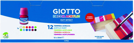 Giotto Decor Akryylimaalit 300 ml 12-pack