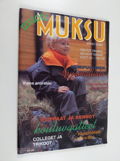 Muotimuksu 3/2000 : lasten muoti- ja kaavalehti