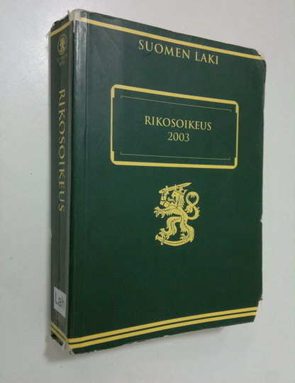 Matti Lahti (toim.) : Rikosoikeus 2003