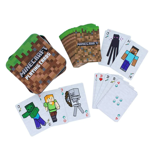 Minecraft - Pelikortit Metallikotelolla