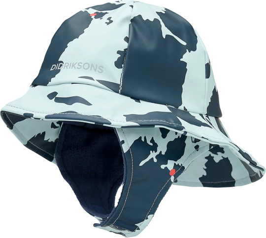 Didriksons Northwest Vuorellinen Sadehattu, Print Island Ai Blue, Koko 52