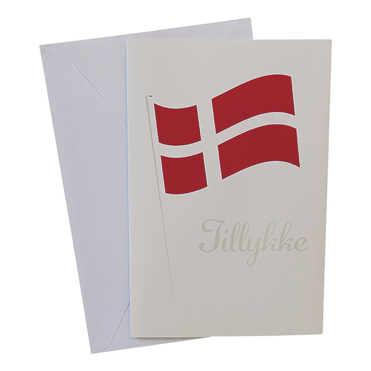 Onnittelukortti Tanska Tillykke