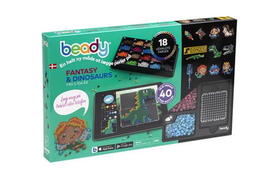 Beady - Fantasy&Dinosaurs - 4.500 beads + 4 plates (390202)