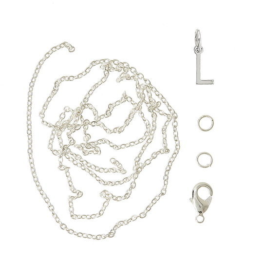 Me&My Box - Pendant Set - Letter - L - 925S silver plated (BOX226063)