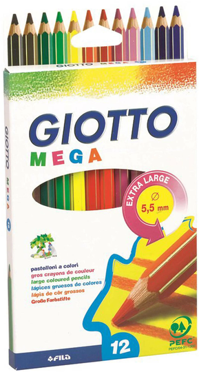 Giotto Mega Värikynät 12-pack