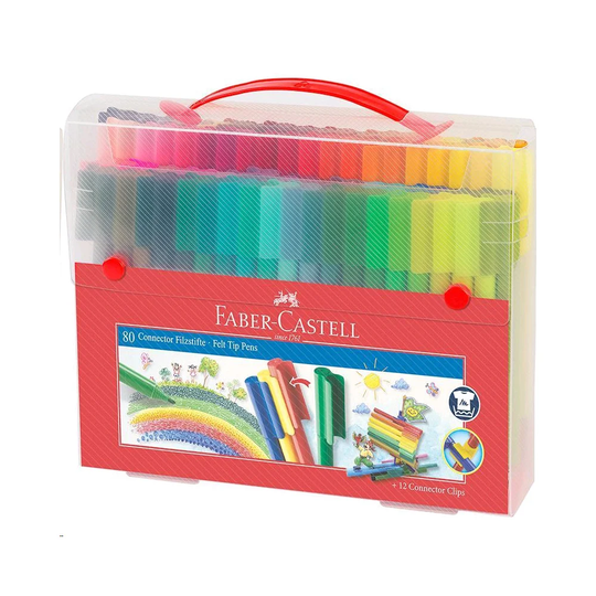 Faber-Castell -​Connector Pens, Carry case, 80 pc (155579)