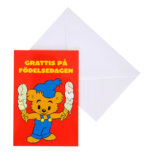 Onnittelukortti Bamse - Kuva 1