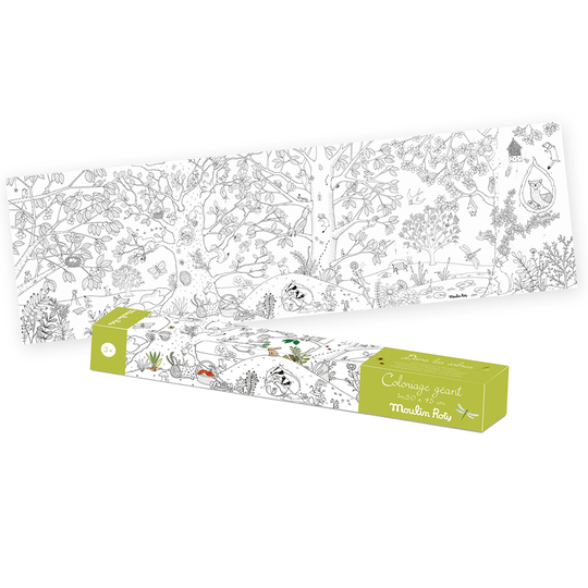 Moulin Roty - Giant colouring poster - Botanist - Le jardin du moulin - (712609)