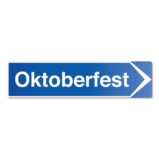 Opastekyltti Oktoberfest