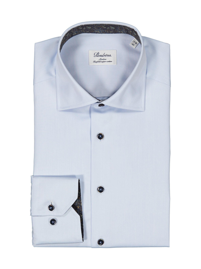 Slim contrast trim semi cutaway -kauluspaita