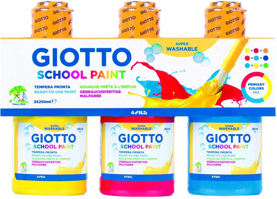 Giotto Washable Paint Sormivärit 250 ml