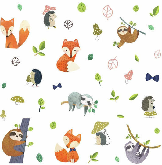 RoomMates Sisustustarrat Forest Friends