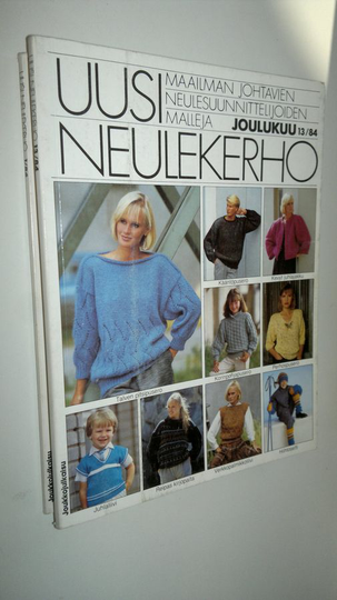 Uusi neulekerho - johtavien neulesuunnittelijoiden malleja 1984, 4 nroa (1-3, 13)