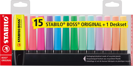 STABILO Korostuskynät 15-pack