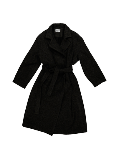 Alpaca wool wrap coat